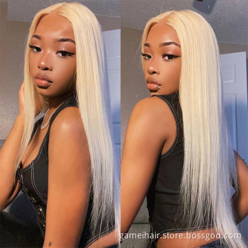 100% Virgin Blonde 613 Russian Hair Curly Front Lace Wig. Hd Transparent 30 inch 613 full lace wig human hair virgin
